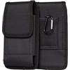 AQ Mobile Custodia Verticale con Passante per Cintura per Apple iPhone 16 Pro Max I iPhone 16 Plus, in Tessuto