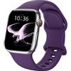 DigiHero Cinturino Apple Watch 38mm 40mm 41mm 42mm 44mm 45mm 49mm,Cinturino Di Ricambio Sportivo In Silicone Morbido Compatibile Con iWatch Serie 8 7 6 5 4 3 2 1 SE Ultra Viola A