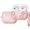 RanTuo Auricolari Bluetooth Custodia Compatibile con AirPods Pro 3, TPU Morbido, Anticaduta, Antipolvere Cover.Rosa Chiaro