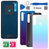 Eonpam Scocca Vetro Posteriore Sostituzione per Xiaomi Redmi Note 8T Originale Back Cover Coperchio Copribatteria+Kit di Riparazione(Bianco)