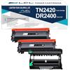 LCL Cartucce di Toner Compatibile TN2420 TN-2420 TN2410 TN-2410 3000Pagine (2Pack) + Tamburo Compatibile DR2400 DR-2400 12000 Pagine (1Pack) Sostituzione per Brother HL-L2375DW DCP-L2550DW MFC-L2715DW