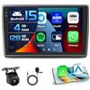 Inefala 4+128G Autoradio per Renault Trafic 2/Opel Vivaro A/Nissan Primastar 2006-2014 Android 15 mit 10'' In-Cell Schermo Soporta Wireless Carplay und Android Auto Radio FM/RDS GPS WIFI BT SWC