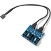 HSSDTECH Scheda madre Intestazione interna USB 2.0 9 pin su 4 porte cavo di espansione - PCB versione migliorata