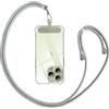 Anfire Collana universale per tutti gli smartphone, cinturino per cellulare da appendere con pad, cordino per cellulare per attività all'aperto, viaggi, supporto per cellulare, regolabile e rimovibile