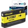 LCL Cartucce d'inchiostro Compatibile 711XL 711 XL CZ132A (1 Giallo) Sostituzione per HP Designjet T120 24 T120 610 T520 24 T520 36 T520 610 T520 914 T125 24 T530 T130 T525