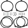 Aerzetix | Kit di 2 adattatori per altoparlanti Ø165 mm in plastica ABS | compatibile con BMW 3 Series E46