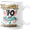 fashwork Tazza Compleanno 70 Anni Regalo Divertente Originale Uomo Donna