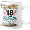 fashwork Tazza Compleanno 18 Anni Regalo Divertente Originale Uomo Donna