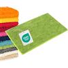 WohnDirect Tappeto bagno 50x80 cm, microfibra ciniglia ultra morbida, antiscivolo con retro Hot Melt, molto assorbente e ad asciugatura rapida, lavabile in lavatrice a 30°C, spessore 2 cm, Verde