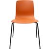 Arper - Sedia impilabile Aava - Arancione - Polipropilene riciclato - Designer Antti Kotilainen