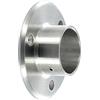FORNITURE ZAMBON FISSAGGIO FRONTALE FEMMINA PER TUBO, INOX AISI 304 CON PIASTRA - MISURA 48,3
