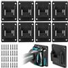 HOSPAOP 8 supporti da parete per dispositivi a batteria Makita da 18 V, supporto per trapano per utensili elettrici, supporto per avvitatore con 32 viti, supporto per macchina per officina e garage, 14,4/18 V
