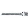fischer PowerFast II CZF 3,5 x 30, vite per truciolato (200 pezzi) con filettatura completa, vite a testa svasata con fessura a croce, vite per lavorazione del legno, riduce la resistenza e il tempo