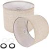 JCPYIUL Paralume in Tessuto, Paralume con Adattatore E27 a E14, per Lampada da Tavolo, Lampada da Comodino e Lampada da Terra, 28cm di Diametro x 22,5cm di Altezza, Set da 2