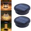 Wxeadu 2 Pezzi Lampada Solare di Ricambio, 10.5cm Luci Solari di Ricambio con Lampadine a LED, Impermeabili Ricambio Luce Solare, Luci Solari di Ricambio Top per Giardino, Lanterna, Decorazioni