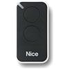 Nice Era-Inti telecomando originale 2 tasti 433,92 Mhz rolling code sostituisce radiocomando Nice Very VR - ONE ON1 ON2 e FLOR FLO2R-S FLO1R-S apricancello (nero)