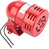 Fyearfly Allarme 220-V 120DB, allarme motore in metallo Mini rosso allarme sonoro industriale guardia elettrica contro il furto buzzer MS-190 Sirena, per residenziale, fabbrica, negozio