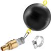 Poppstar Kit di aspirazione con galleggiante: sfera galleggiante 6, moschettone 5x50mm, fascetta per tubo (campo serraggio 20-32mm, larghezza 12mm), valvola di non ritorno 1, cestello di aspirazione
