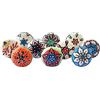 Royal Kraft Pomelli vintage in ceramica multicolore dipinti a mano per armadio da cucina, porta e cassetto, guardaroba, armadio (10 design x 2 pz = 20 pomelli) Sknob011_20