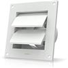 AC Infinity Wall Mount Duct Shutter, 4 Outdoor Louver Gable Vent Hood per Casa Attico Grow Tenda HVAC