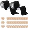 FFWTPY Boob Tape Nastro Adesivo Seno Nastro Sollevamento Seno Reggiseno Adesivo Push up Invisibile con 30 Pezzi Copri Capezzoli Nastro per Seno per Torace Riunito Prevenire Il Rilassamento Toracico