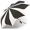 Pierre Cardin Ombrello tascabile con girasole automatico in bianco e nero, nero/bianco, s