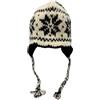 Ximalco Berretto in Lana Lavorato a Mano, Unisex, Foderato in Pile, con paraorecchie, Fiocco di Neve, M/L
