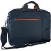 Atlantis Borsa notebook 15.6 pollici a tracolla modello S410, imbottitura interna, vano porta documenti, tasca esterna per accessori, fascia per aggancio Trolley Cinghia a tracolla, colore blu.