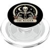 Book Lover Goth Librarian Bookish Bookwo The Reader Tarot Skeleton Gothic Bookish Book Reading Lover PopSockets PopGrip per MagSafe
