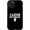 Ice Cream Party & Gelato Gifts Custodia per iPhone 11 Pro I Love Ice Cream Party Outfit Gelato Vaniglia Soft Serve Cone