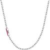 Clondo Collana Uomo Donna Ac Milan in Acciaio Inossidabile - Prodotto Ufficiale Calcio - Gioiello con Logo - Idea Regalo Elegante per Tifosi Rossoneri - Ragazzo e Ragazza (Bar Necklace Minimal Steel)