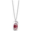 Clondo Collana Uomo Donna Ac Milan in Acciaio Inossidabile - Prodotto Ufficiale Calcio - Gioiello con Logo - Idea Regalo Elegante per Tifosi Rossoneri - Ragazzo e Ragazza (Vertical Tag Necklace Modern)