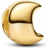 PANDORA Moments 764516C00 - Ciondolo a forma di luna in lega placcata oro 14 carati, compatibile Moments