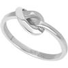 Breil, Collezione B&ME, Anello Donna, Anello in Acciaio Lucido, con Design Minimal, Ricercato e Simbolico a Forma di Nodo, Ideale per un Regalo Speciale, Misura 12, Silver