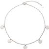 Happiness Boutique Collana Circolare Color Argento | Collana con Pendenti a Disco Design Geometrico