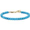 GAVU Bracciale Turchese Donna, Bracciale Donna Perline Turchese Sintetico Color Azzurro