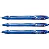 BIC Set di 3 penne a inchiostro gel Gelocity Quick Dry punta media blu