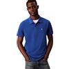 Calvin Klein SS Monogram Pique Polo Lv040Em269, Polo a Maniche Corte, Uomo, Blu (Chase Blue), L
