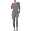 Fruit of The Loom Women's Micro Waffle Premium Thermal Set, Smoke Heather, Medium