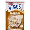 Cameo Vitalis Porridge Gusto Classico, Porridge con Delicata Vaniglia Bourbon e Fiocchi Integrali di Avena, Fonte di Proteine, Preparato Istantaneo Pronto in 3 minuti per 3 Porzioni da 174 g