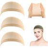 Dreamlover Retina per Capelli, Calotte per Parrucche, Cuffia per Parrucche, Nudo, 3 Pezzi