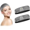 Dreamlover Fascia per Parrucca Antiscivolo, Regolabile, Grigio, 2 Pezzi