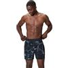 Speedo Print Lookout Volley 16 Nuotare Corto per Uomo, Grigio, XXL