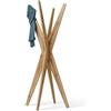 Mobili Fiver, Appendiabiti da terra di Design, Emma Rovere Rustico, Appendiabiti moderno per Camera, Corridoio, Ingresso, Made in Italy