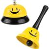 JSMTKJ 2 Pezzi Campanello per Reception, Campanello da Tavolo, Metallo Campanello di Servizio Dinner Bell per Scuola Cucina Ristorante Hotel bar Servizio Pet