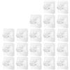 Chiluxendo 20 Pezzi Ganci per Tende Senza Bucare, Gancio Supporti Bastone Asta Tenda, Porta Staffe Bastoni Adesivi, Supporto Staffa Autoadesiva Trasparente, per Casa, Bagno, Cucina, Hotel