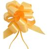 Brizzolari 30 COCCARDE AUTOMONTANTI AUTOTIRANTI 3,0 CM DIAMETRO 10 CM MATRIMONIO AUTO CASA NOZZE BATTESIMO LAUREA COMUNIONE FIOCCO (GIALLO/ORO)