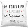 Vulfire Nonna Federa per cuscino Personalizzato Con Frase Dedica Fortuna Regalo donna compleanno originale Idee Regali per lei - senza Imbottitura (40_x_40_cm, Nonna)