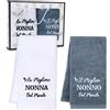 VerLuky 2 Pezzi Asciugamani 35 x 75 cm, Festa Dei Nonni Idee Regalo, Regali Di Compleanno Creativi, Originale Regalo Noel, Regali Natale Per Nonno Nonna