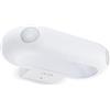 HUBER Lampada da parete a LED sensore di movimento 180° 20W, 1300lm I Lampada da esterno a LED con protezione IP65 con sensore di movimento I Lampada da parete interna, bianco
